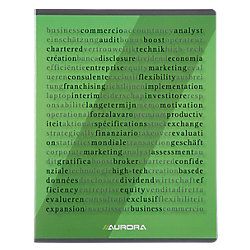 Aurora Schrift Grijs Gelinieerd A 5 210 x 148 mm 36