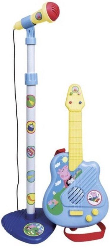Reig Kindergitaar + Microfoon Peppa Pig