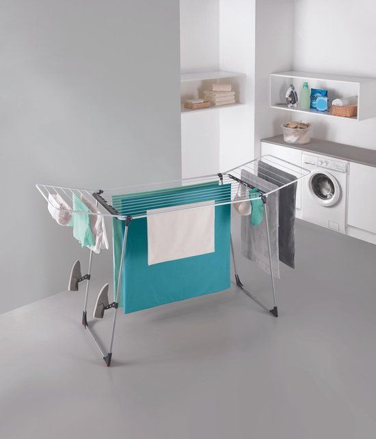 Tomado - Metaltex Metaltex Hurricane Droogrek XXL - 24m - Grijs - Inklapbaar - Met Wielen