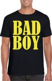 Bellatio Decorations Foute party t-shirt voor heren - Bad Boy - zwart - glitter - carnaval/themafeest XXL