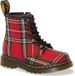 Dr. Martens 1460 Tartan J Red Stewart Mädchen Stiefel - Rot - Größe 23