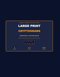 Large Print Inspirational Cryptograms: 50 Uplifting Quotes & Brain-Boosting Cipher Puzzles for Seniors and Adults