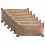 vidaXL Taie d'oreiller Bois Brun 40 x 80 cm Coton satiné