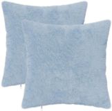 vidaXL - Kussensloop - 2 stuks - HEERLEN - Lichtblauw - 35 x 35 cm - Nep Konijnenbont