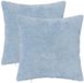 vidaXL - Kussensloop - 2 stuks - HEERLEN - Lichtblauw - 35 x 35 cm - Nep Konijnenbont