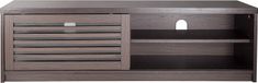 Meuble TV, design moderne - Meuble TV - Avec portes coulissantes à persiennes - 120 cm de large