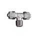Riegler T-schroefverbinding, AG conisch, R 1/4, voor slang 10/8 mm, SW 12, werkdruk max. 18 bar, messing vernikkeld