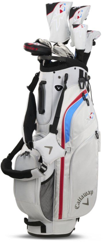 Callaway XR 26 - Heren Golfset | Standbag (Regular | Steel) | Grijs Blauw Rood