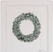 Decoris couronne de Noël/couronne de sapin - vert - 60 cm - plastique - avec neige artificielle