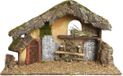 Decoris crèche de Noël naturel l50b23h31 cm naturel