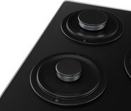 Klarstein Victoria Gaskookplaat, 45 cm, 3 branders, 6050 W, Zwart