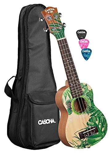 Cascha HH 2602 Sopran Art Series Leafy sopraan ukelele set