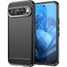 Google Pixel 9 et 9 Pro 5G - housse etui silicone gel carbone + film ecran - NOIR