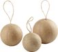 Rayher hobby materialen Rayher Hobby Gmbh Hobby/DIY Kerstballen - 18x - aan touwtje - papier mache 4-5-6 cm