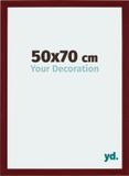 yd. Cadre photo 50x70 cm - MDF - Rouge vin brossé - Mura
