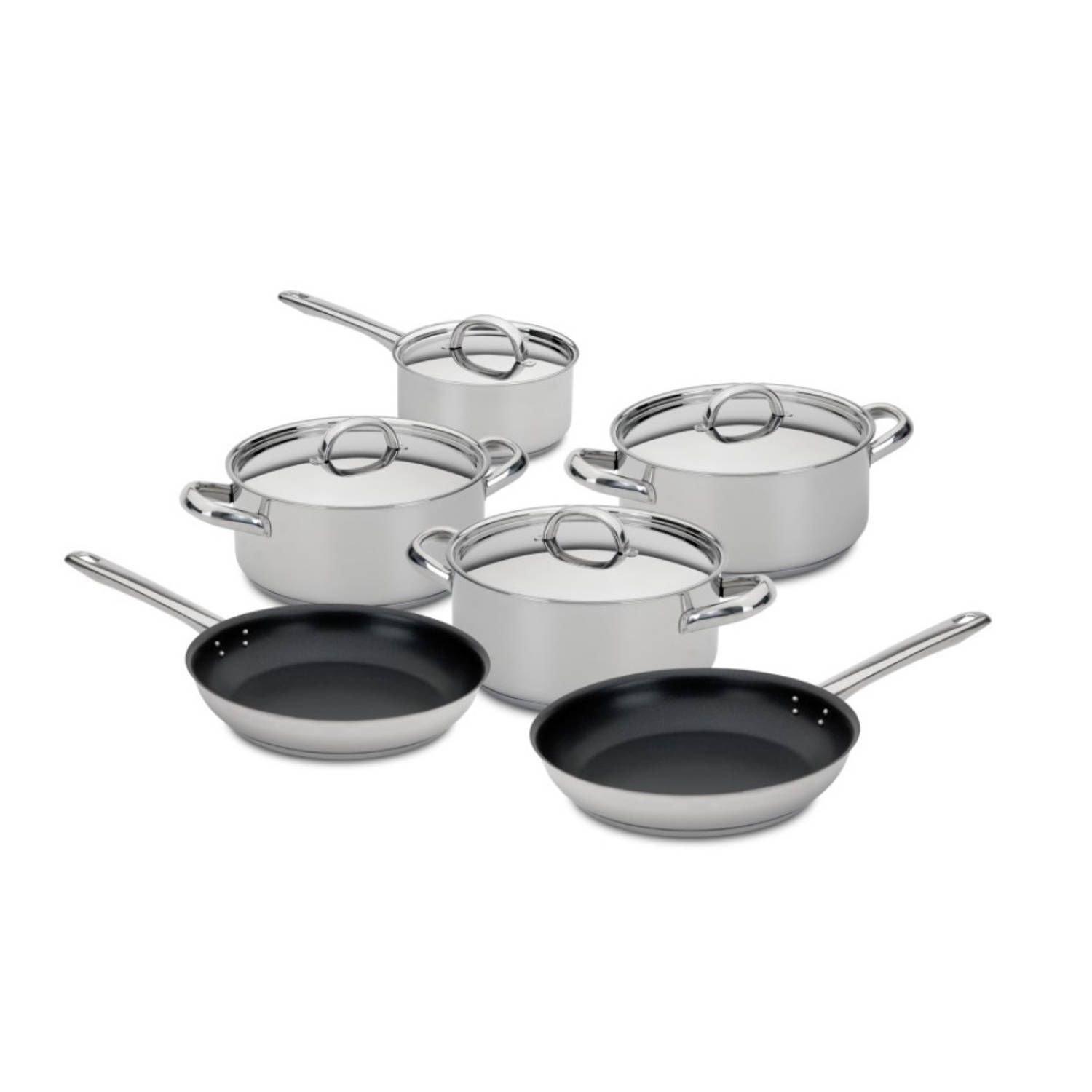 Silampos 6-delige Pannenset - RVS - 5601416603059