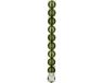 House of Seasons Boules de Noël - 10x pc - plastique - vert foncé - 6 cm