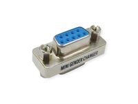 VALUE 12.99.2030 D-Sub 9-pin (DE-9) Female to Female Adapter, Silver
