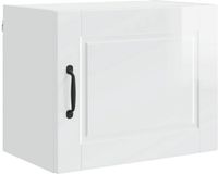 vidaXL Wandkast PORTO Hoogglans wit 50 x 31 x 40 cm Bewerkt hout