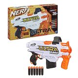 Nerf Ultra Amp, gemotoriseerde blaster, dartlader met 6 darts, 6 Nerf Ultra-darts, alleen compatibel met Nerf Ultra-darts