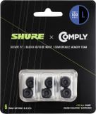Shure EACYF1-6L Zwart Schuim In-ear koptelefoon accessoire Oordopjestips