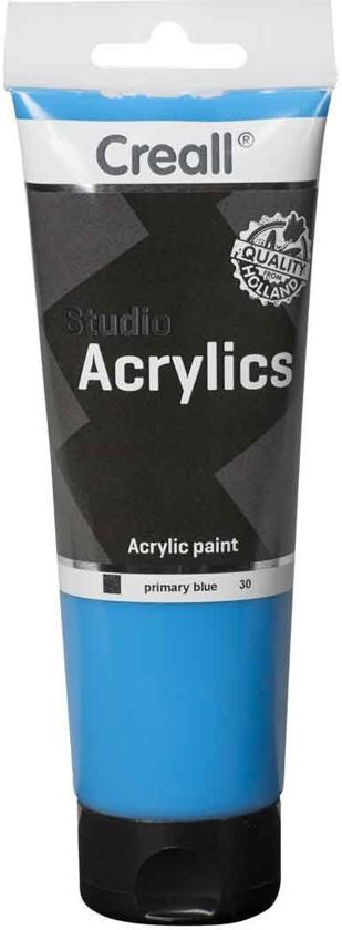 Creall Studio Acrylics - Primary Blue - 250ml - Acrylverf voor kunstschilders