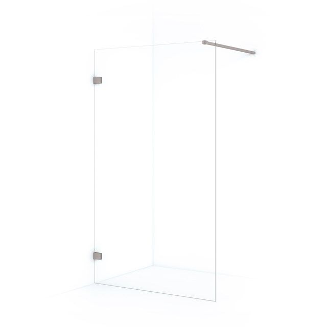 Maxaro Inloopdouche Diamond 120cm - 8mm Helder Veiligheidsglas - Geborsteld RVS