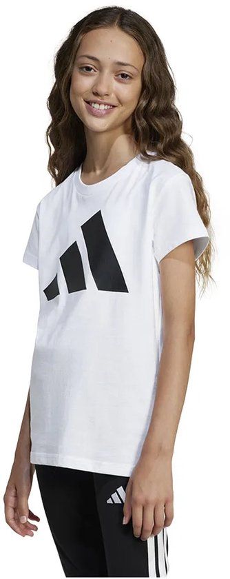 Adidas Essentials T-shirt Met Korte Mouwen Wit 11-12 Years Kinderen
