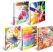 HERMA mappen A4 kunstset, 10-delig, kinderhoekmappen van karton met designmotief, elastische band, binnenkleppen en binnenprint voor jongens en meisjes