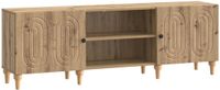 vidaXL TV-kast 150 x 31 x 50 cm Artisanaal eiken Bewerkt hout