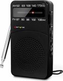 Transistorradio alimenté par piles – Idéal pour le camping ou les zones sans électricité