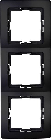 Kopp Paris Afdekraam - 3-voudig - Mat Zwart