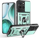 Techsuit Hoesje geschikt voor HONOR X8c - Camshield Back Cover - Groen