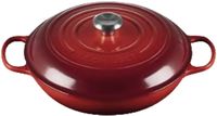 Le Creuset Braadpan Campagnard - Ø30 CM - Gietijzer - Kersenrood