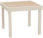 Hespéride Uitschuifbare tuintafel voor 8 personen van aluminium en glas PIAZZA
