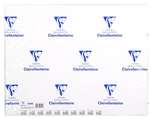 Clairefontaine 93496C Acrylpapier Map - 10 vellen - 360 g - 50 x 65 cm - Wit