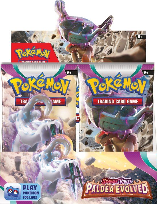 Pokémon Scarlet & Violet - Paldea Evolved Booster Box - 36 boosters - English Version - Trading Cards