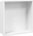 vidaXL Receveur de douche, blanc mat, 32 x 32 x 9 cm, acier inoxydable