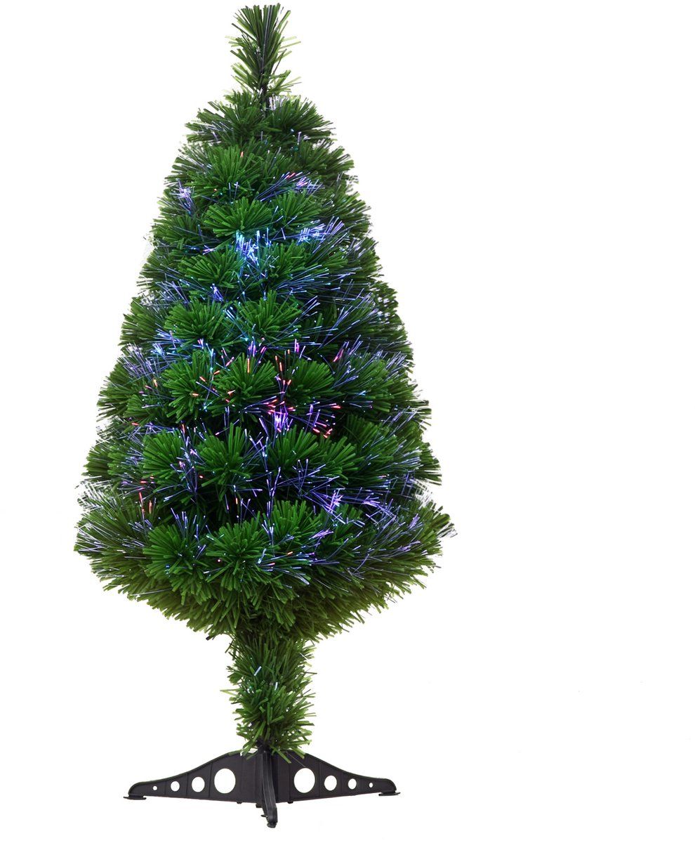 HOMCOM Kerstboom 48x48x90cm Kunststof Groen