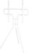 Hama TV standaard - Vast - 75 inch - max 40kg - VESA 600x400 - in hoogte verstelbaar - Wit