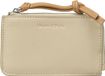 Marc O'Polo Leren Kaarthouder Zip Wallet Jonesboro Cream Beige
