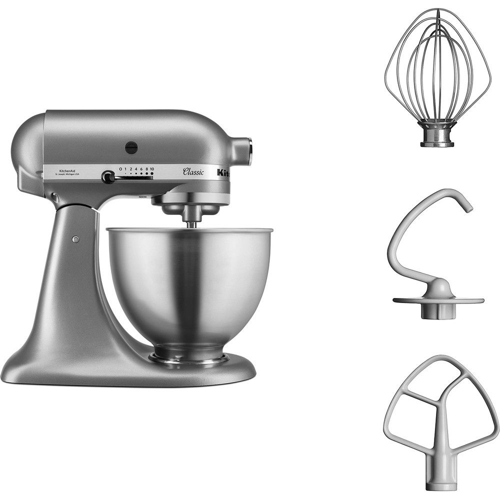 KitchenAid 5K45SSESL Stand Mixer - 275W - Silver, Stainless Steel
