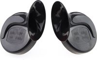 AMiO Universele Hoorn Claxon 100dB Zwart - Krachtige Dubbele Toeter Set