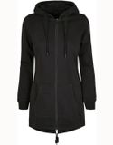 Build Your Brand Parka long Femme à capuche avec fermeture éclair Noir taille L