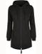 Build Your Brand Parka long Femme à capuche avec fermeture éclair Noir taille L