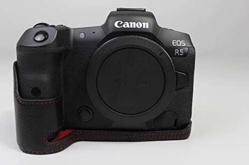 Zakao R5 R6 cameratas - Echt leer - Halve opening - Holster - Zwart