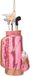 Vondels glazen kerstbal - golftas 14cm roze