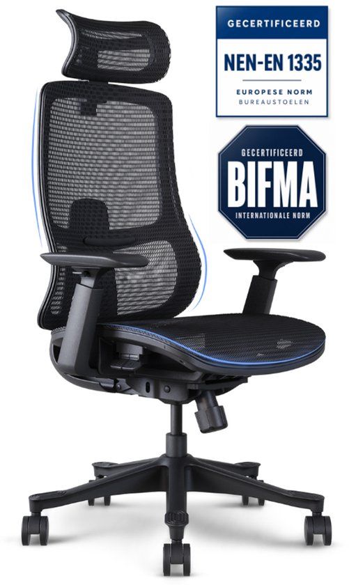 Stane Ergonomische Bureaustoel - Zwart