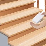 Romon Trappenmatten, antislipband voor treden, antislip, voor tapijten, zelfklevende antislip beschermmat voor kinderen, senioren en huisdieren, transparant, 60 x 10 cm, 15 stuks
