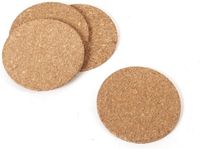 Gerimport 16x Ronde onderzetters van kurk 10 x 10 cm